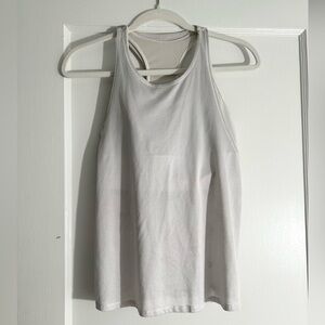 Lululemon Pushing Limits White Tank Top with built in bra